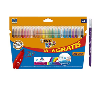 BIC Kids Rotuladores Lavables 24 unidades por solo 1€