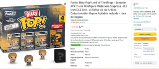 Set Funko Bitty POP! Figura de Frodo de El Señor de los Anillos por 6,50€