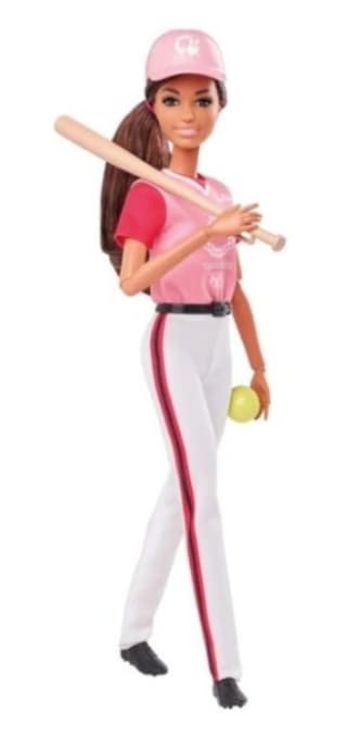 Muñeca softball olimpiadas Barbie por 14,98€.