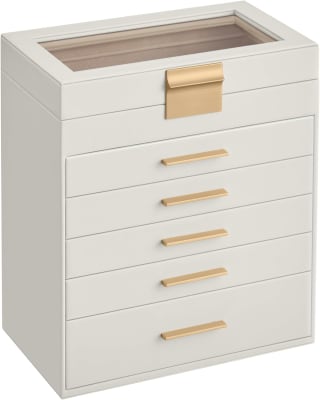 SONGMICS sieradendoos met 6 niveaus voor €33,99 bij Amazon