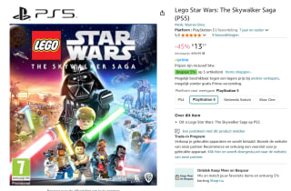 Lego Star Wars: The Skywalker Saga voor €13,77 bij Amazon