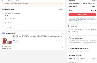 Tostadora CREATE Pack TOAST RETRO S+ THERA RETRO Cafetera Express (Envio desde España)