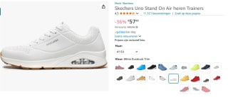 Skechers Uno Stand On Air White voor €57,49 bij Amazon