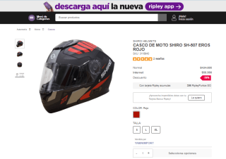 Casco de moto Shiro SH-507 Eros por $58.990