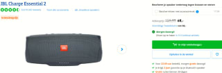 JBL Charge Essential 2 Grijs voor €68 bij Coolblue