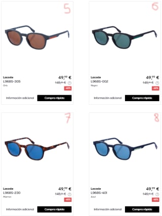 LACOSTE - Gafas de sol por 49,99€