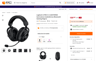 Logitech G PRO X 2 LIGHTSPEED auriculares gaming por 109€