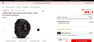 Garmin fēnix® 7 Pro – Solar Edition voor €479 bij de Mediamarkt in Duistland