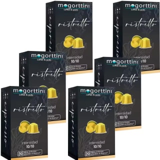 120 cápsulas Ristretto Mogorttini. Compatibles con Nespresso Por 16,41€