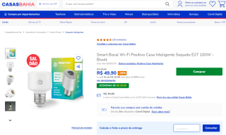Bocal Smart comWi-Fi da Positivo - R$ 49,90