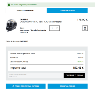 Casco de moto CABERG DRIFT EVO Vertical por solo 157,43€