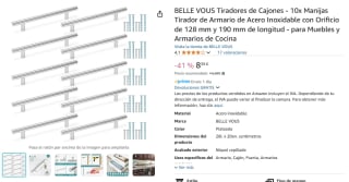 Tiradores de Cajones - 10x Manijas por 8,39€