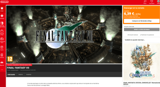 Juego FINAL FANTASY VII Nintendo Switch por solo 6,39€
