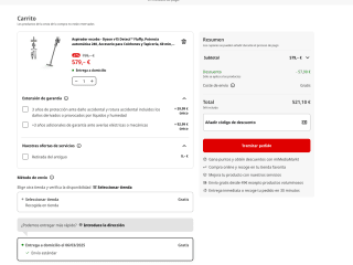 Aspirador Escoba Dyson V15 Detect Absolute por solo 521,10€