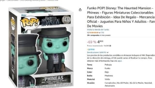 Figura Funko POP! Disney: The Haunted Mansion - Phineas por 4,98€