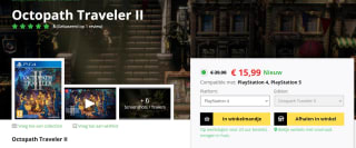Octopath Traveler II voor €15,99 bij Gamemania