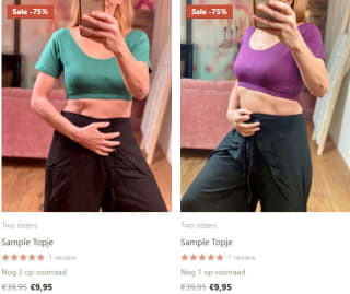 Tot 89% korting in de sample sale van The TwoSisters