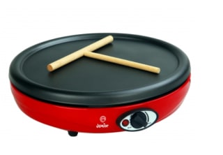 Crepera Masterchef Junior Potencia 1000W, 2 Placas Antiadherentes Intercambiables por 36€