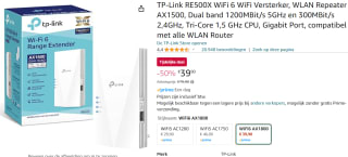 TP-Link RE500X range extender voor €39,90 bij Amazon
