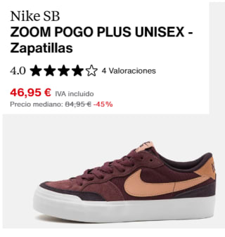 Zapatillas Nike SB ZOOM POGO PLUS por 39.91€