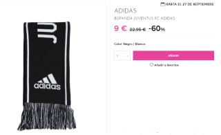 Bufanda Juventus FC Adidas por 9€