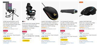 Tot 50% korting op diverse Gaming artikelen bij Amazon
