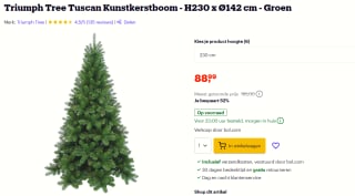 Triumph Tree kunstkerstboom Tuscan D 124 H 230 cm voor €88,99 bij Bol.com