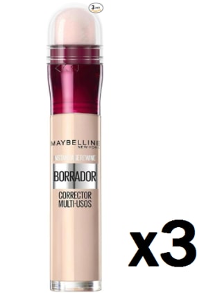 3 MAYBELLINE New York Borrador Corrector Hidratante Multiusos, Tono 03 Fair, 6 ml por 18.04€