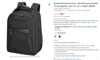 Samsonite Vectura Evo Mochila para portátil 15.6 pulgadas por 60€