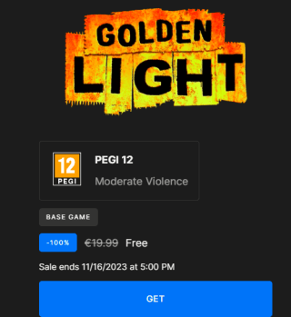 Golden Light gratis bij Epic games