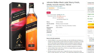 Johnnie Walker Black Label Sherry Finish 700ml por 20,49€