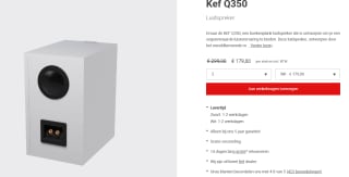 Kef Q350 (Wit) per stuk voor €179 bij Stassen