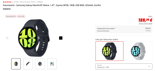 Smartwatch Samsung Galaxy Watch6 BT 44mm por 179,26€