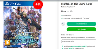 Star Ocean The Divine Force voor €12 bij Nedgame