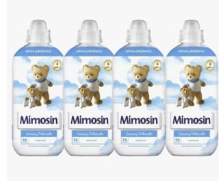 Pack 4- Mimosín Suavizante Concentrado Caricias 56 Lavados- (Total: 224 lavados) por 10,26€ (cuenta nueva por 6,616€)