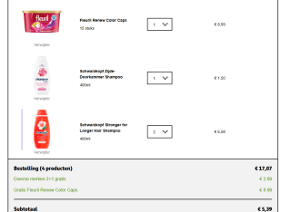 Gratis Fleuril Renew Color Caps bij aankoop van 3 actieproducten met 2+1 gratis bij Kruidvat