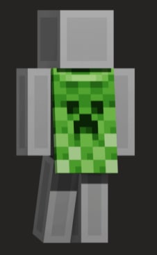 Gratis creeper cape voor Minecraft