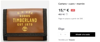 Cartera Timberland TRIFOLD por 15.99€