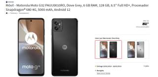 Móvil - Motorola Moto G32 PAUU0010RO, Dove Grey, 6 GB RAM, 128 GB, 6.5" Full HD+, Procesador Snapdragon® 680 4G, 5000 mAh, Android 12 por 153.94€
