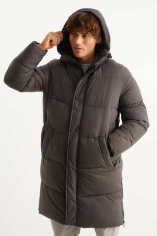 Abrigo acolchado con capucha Premium por solo 34,99€