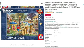 Puzzle 1000 piezas Schmidt Spiele 58423 Thomas Kinkade un dia en el Zoologico por 6,70€