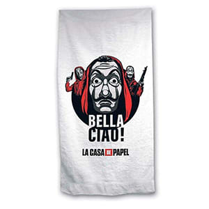 Toalla Bella Ciao! La Casa de Papel Microfibra por 3.99€