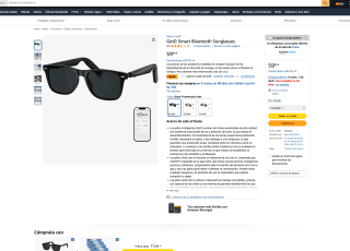 Gafas inteligentes GetDGetD Smart Bluetooth Sunglasses por solo 29,99€