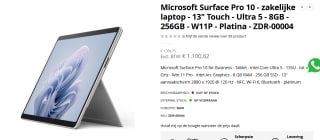 Microsoft Surface Pro 10 for Business - Tablet voor €1.331,75 bij Techoutlet
