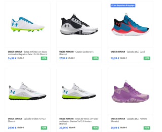 Calzado Under Armour desde solo 19,99€