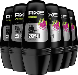 Axe Epic Fresh Anti-transpirant Rollers 6 stuks voor €7,11 bij Amazon