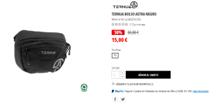 Riñonera de senderismo Ternua Astra por 15€.