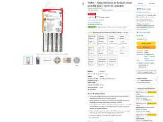 Brocas Fischer Quatrium D-SDX 5-12mm 5 unidades por solo 11,02€