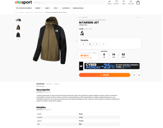 Chaqueta The North Face M Farside por 67,50€