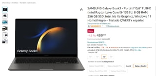Portátil Samsung Galaxy Book3 15,6” por 599€